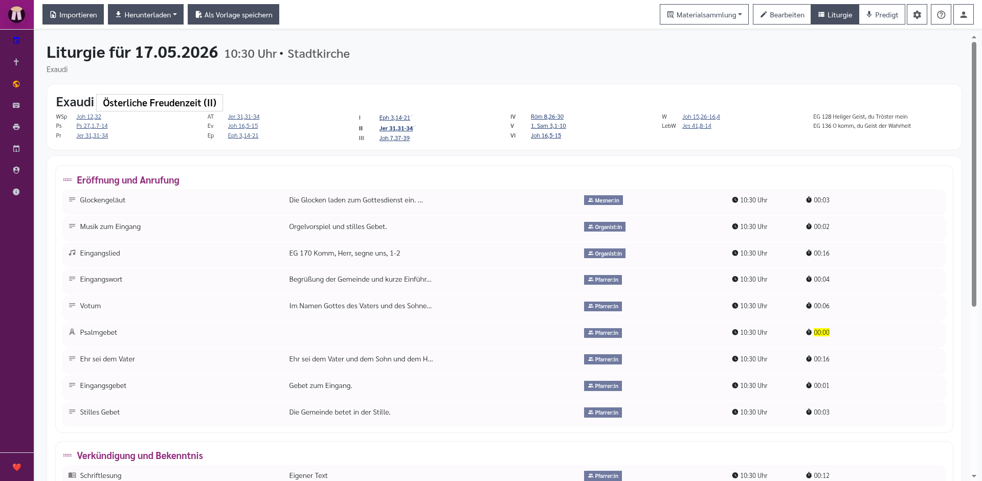 Liturgie-Editor